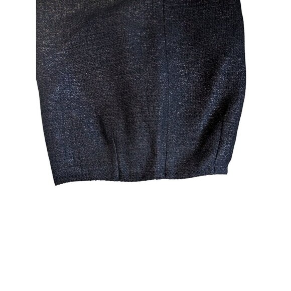 Vintage Wool Slit Skirt Metallic Shimmer Noviello Bloom Made in USA Women Size 8 - Picture 7 of 8